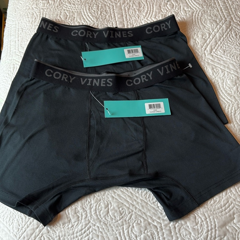 NWT Corey Vines Men's Black Boxer Briefs High Quality Comfort Underwear